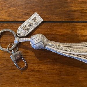Rodan+Fields Silver Tassel Keyring Holder